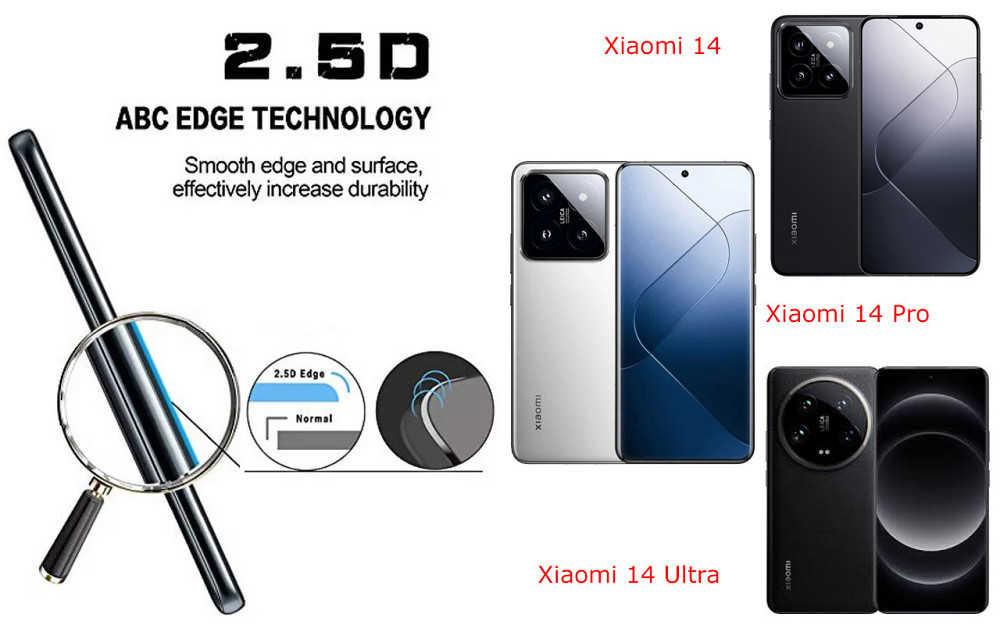 Захисне скло ArmorGlass для Xiaomi 14, 14 Pro, 14 Ultra – стійке до подряпин та ударів Київ - фото 2