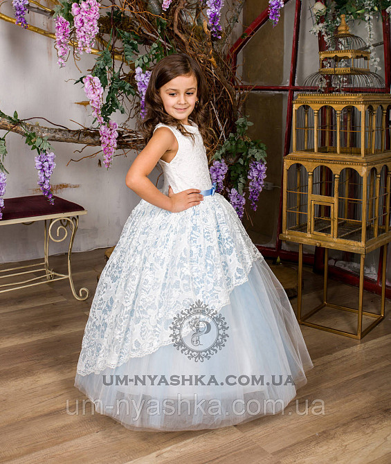 Довге ошатне дитяче плаття Аніта на 4-5, 6-7років Кривий Ріг - фото 1