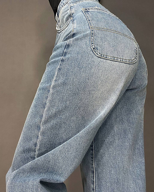 Джинсы женские Cool Angels 3101 SKATER jeans бананы высокая талия стрейчевые светло синие, светло-синий, 29, 29, 80 см, 117 см Киев - изображение 3