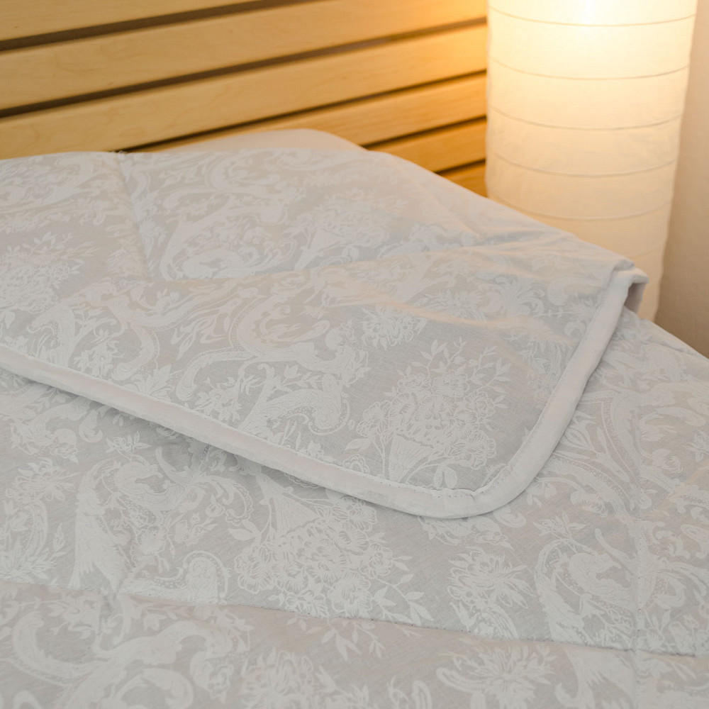 Одеяло конопляное летнее Бязь Соло YouStar полуторное 140х210 см (Белый) Сумы - изображение 3