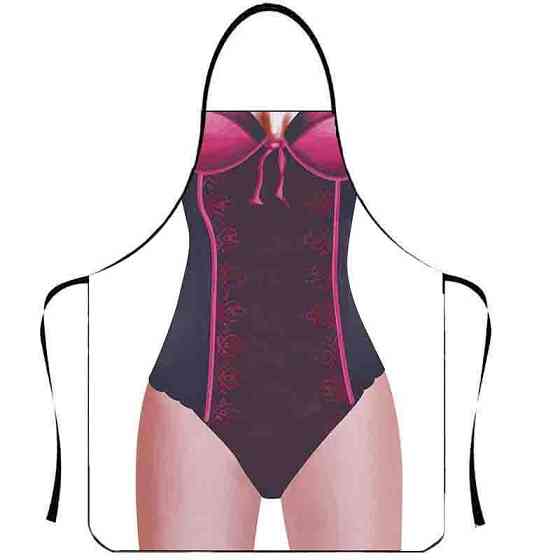 Фартук женский кухонный с рисунком 73 на 57 см разноцветный Киев