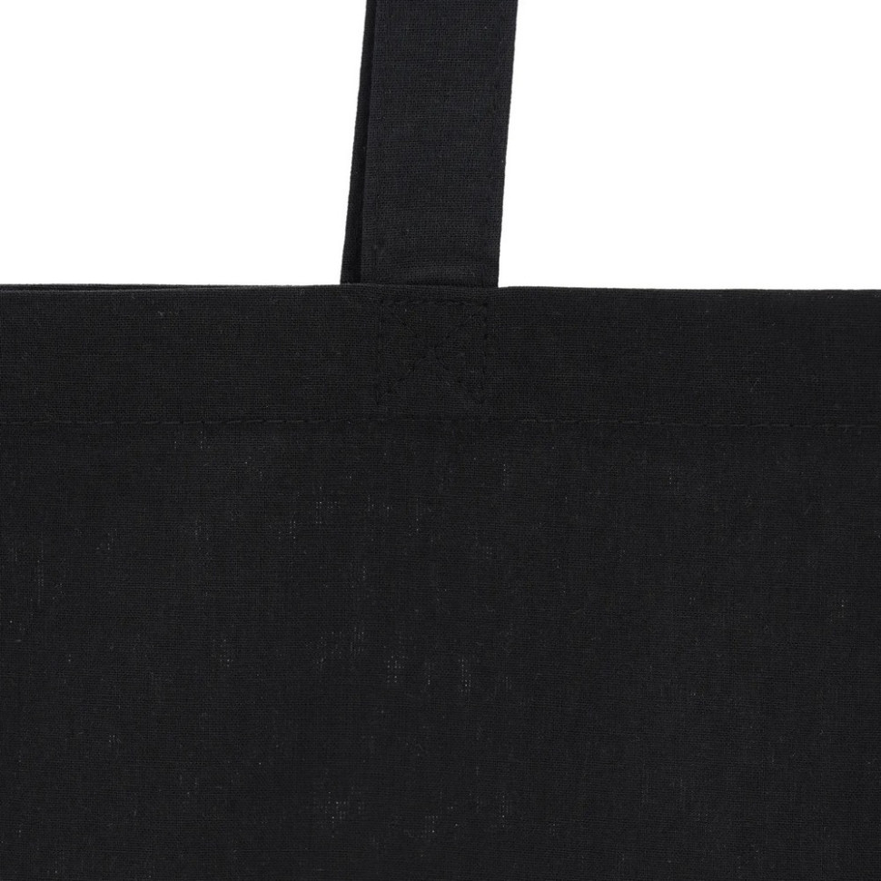 Екосумка для покупок Сумка-шоппер чорна, розмір 38 х 42 см (140 г/м2) Вінниця - фото 2