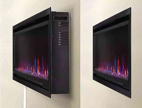 Камін електричний горизонтальний Allure Phantom 42 з металевою сіткою, чорний мат (NEFL42FH-MT-EU) Код: 010734 Ровно