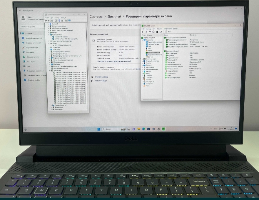 DELL G15 SE 165Hz i7-11800H RTX 3060 6Gb 130W RGB 16Gb SSD 1 TB Ноутбук Київ - фото 8