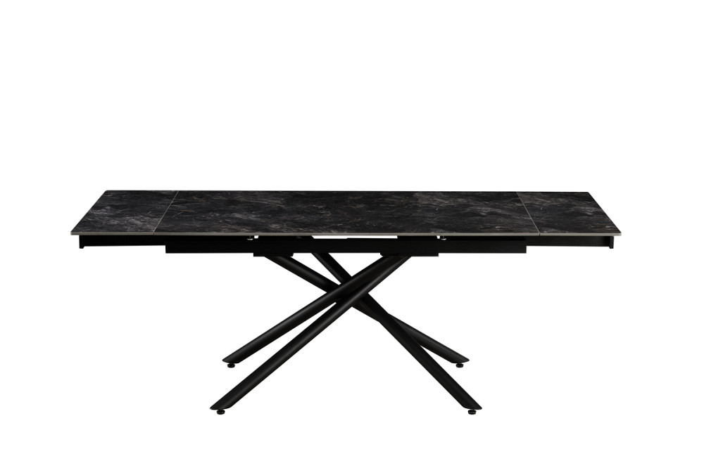 Стіл Мелані 140 (+60)*90, чорний/кераміка антрацит Київ - фото 3