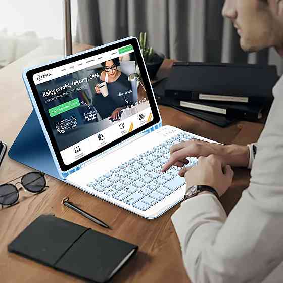 Чехол с Bluetooth клавиатурой для Samsung Galaxy Tab A7 LTE (SM-T505/SM-T500) из Германии Днепр