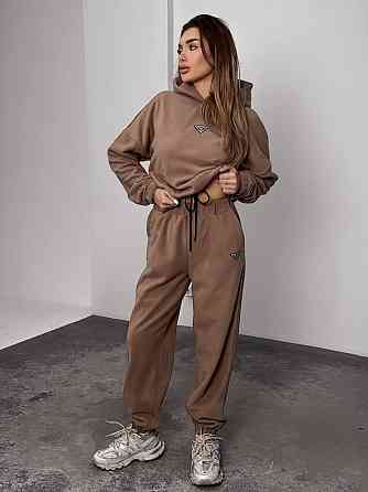 Женский теплый костюм, из флис полара S-M, Мокко Одесса