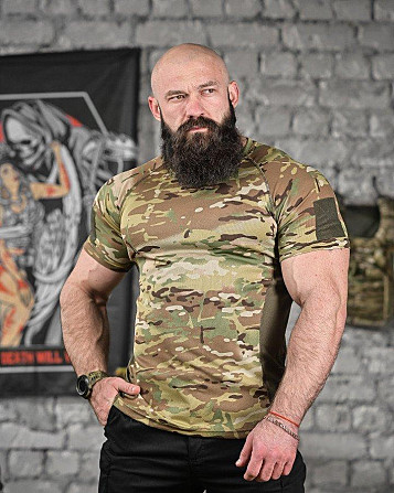 Тактична потовідвідна футболка AXEL мультикам ВТ6731 Київ - фото 8