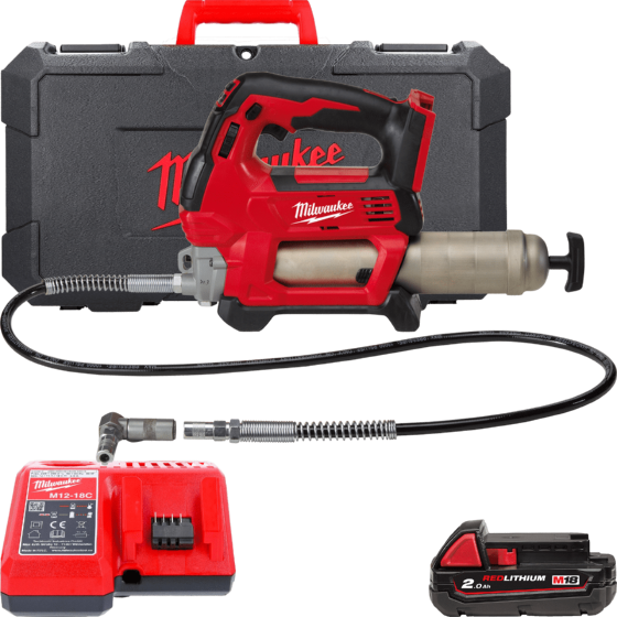 Змащувальний пістолет акумуляторний MILWAUKEE HEAVY DUTY M18 GG-201C (акум 2Аг, акум 4Аг, зарядн пристрій, кейс) Одеса