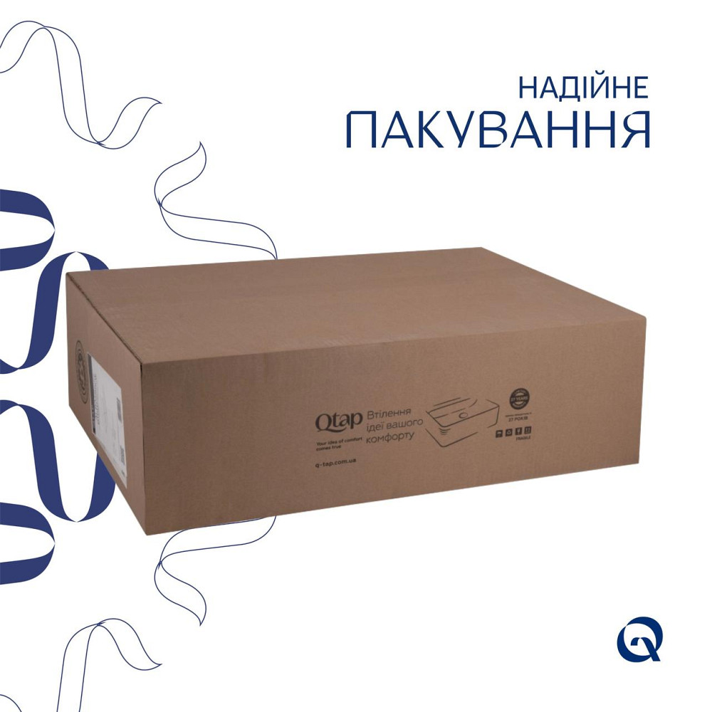 Раковина Qtap Albatross 620х460х180 White без донного клапана QT01113060CW1 Київ - фото 11