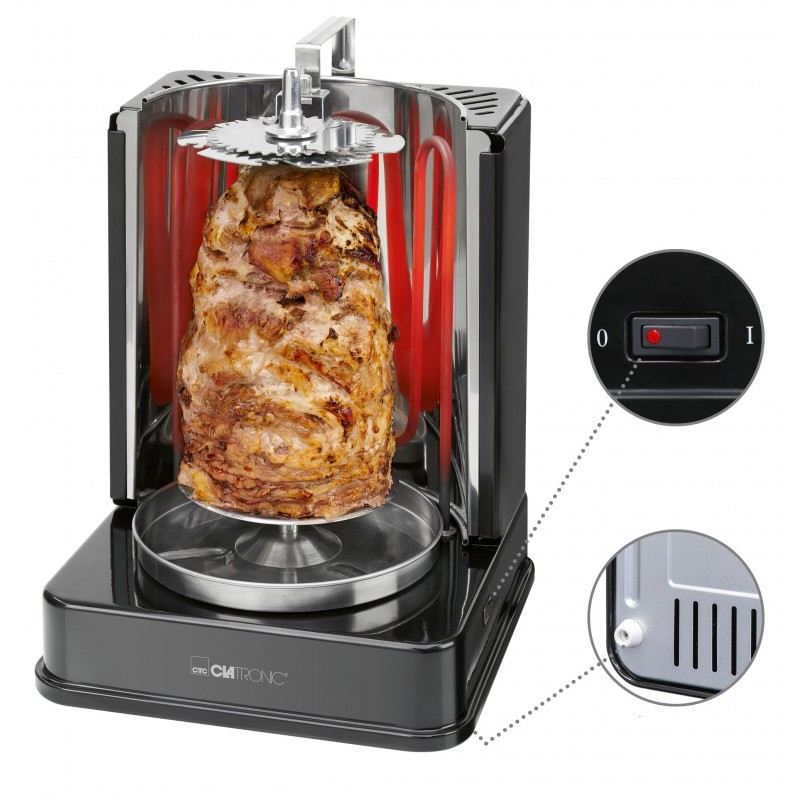 Вертикальный электрический донер - мультигриль 3в1 Clatronic DVG (3686) Мощность 1400 Вт Нововолынск - изображение 5