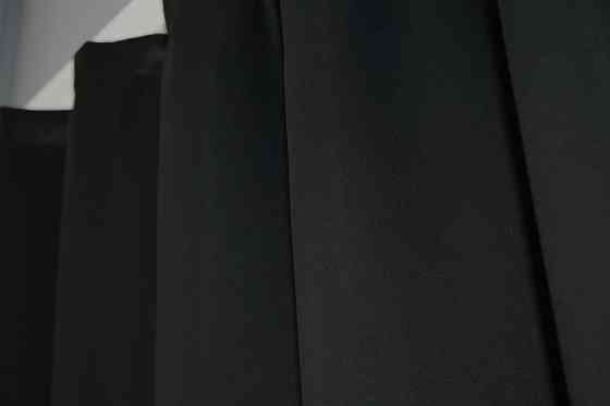 Комплект штор коротких VR-Textil Блекаут Midnight № 1165ш 140х170 см 2 шт Чорний (35-0042) Київ