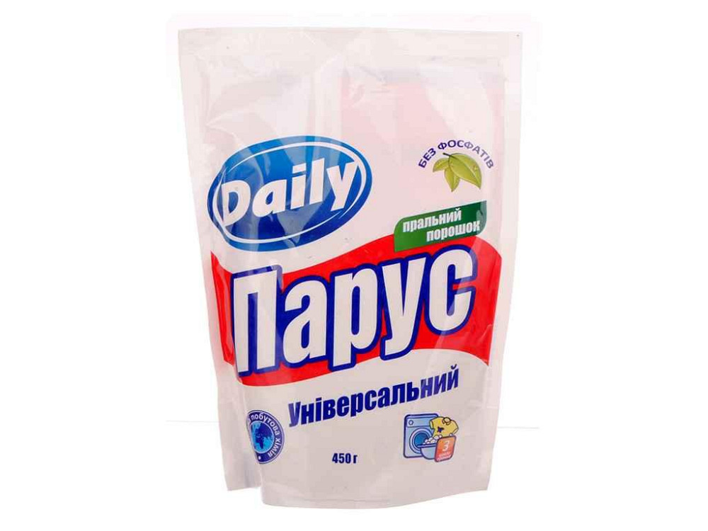 Стиральный порошок Парус DAILY ручной. универс. 450г ТМ БЕЛЫЕ ПАРУСА   Solmir Киев - изображение 1