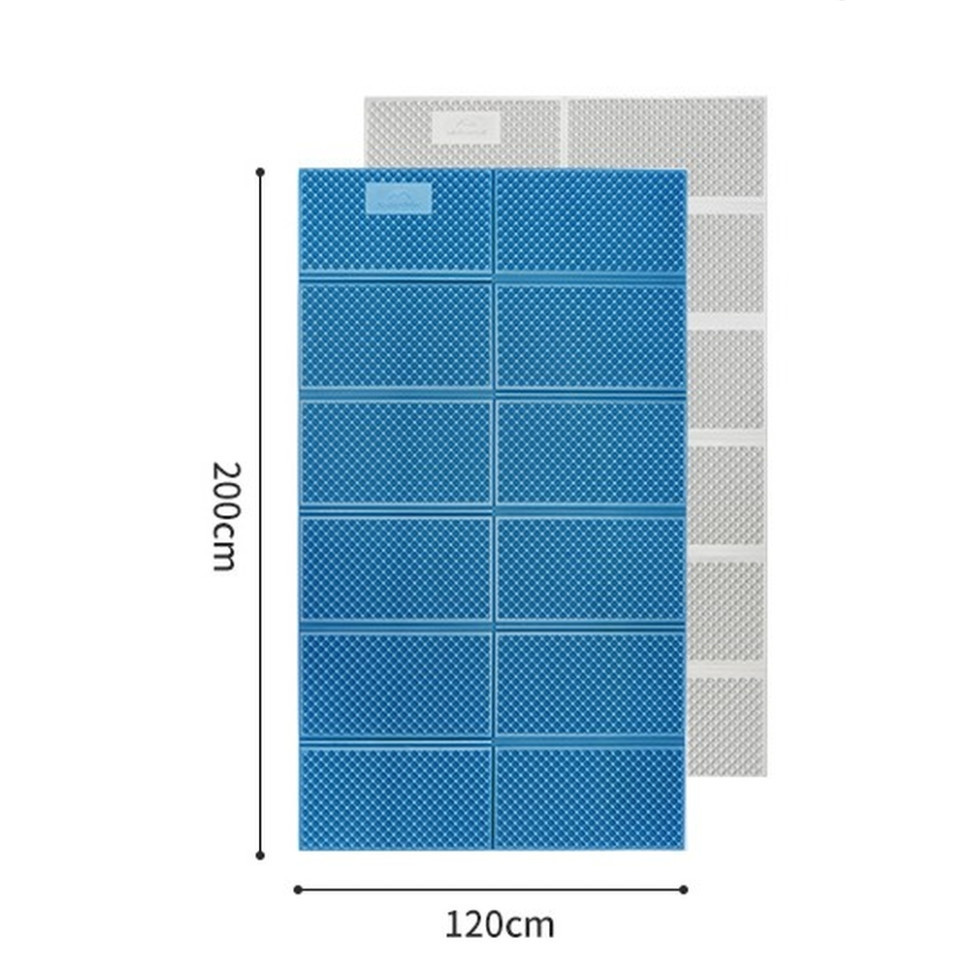 Килимок подвійний складаний IXPE Naturehike CNK2450WS044 алюмінієва плівка (200x120х1.8 см) Синій Вінниця - фото 2
