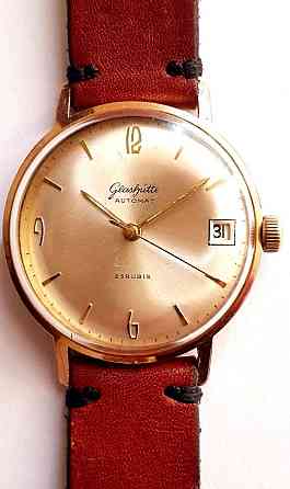 Редкие винтажные Немецкие часы Glashuttel GUB Cal 69.1 с датой Rare 19 Киев