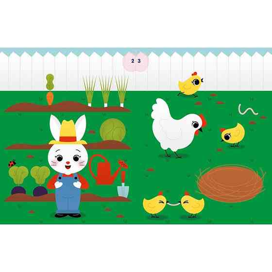 Набір для творчості "Аплікації наклейками Ферма" 1655009, 30 наклейок Вінниця