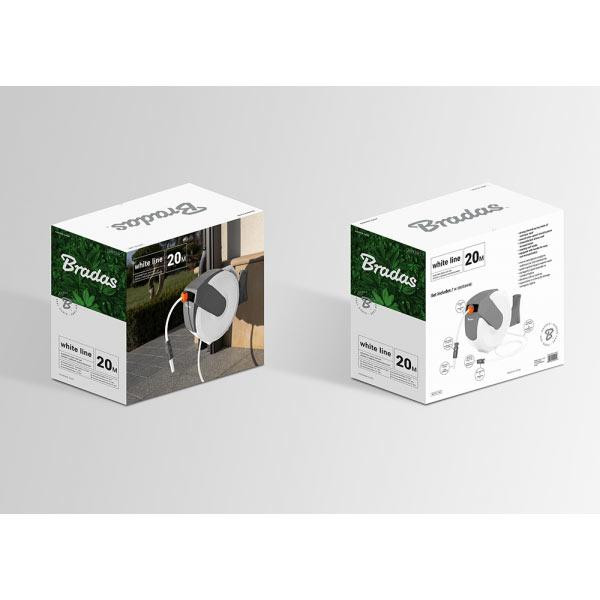 Автоматична котушка зі шлангом 1/2, 35 м і приладдям, WHITE LINE, WL-W6B35 Bradas Польща Одеса - фото 2