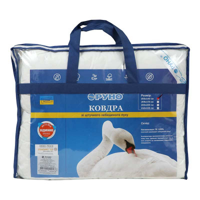 Ковдра Руно зі штучного лебединого пуху 200х220 см (322.52ЛПКУ) Вінниця - фото 5