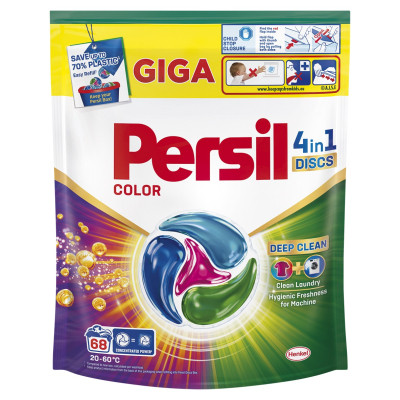 Капсулы для стирки Persil 4in1 Discs Color Deep Clean 68 шт. (9000101826746) Винница - изображение 1