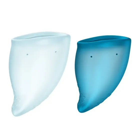 Набір менструальних чаш Fun Factory FUN CUP EXPLORE KIT, 2 шт, Multicolored Turquoise, об’єми 20 та 30 мл Львів