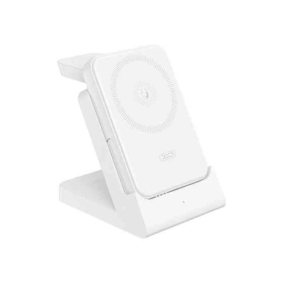 Бездротовий зарядний пристрій XO CX033 3в1 Power bank + Watch Charger + Headphone білий Львів