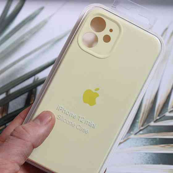 Чехол Silicone Case Full Protective для Apple iPhone 12mini Creamy Yellow Киев