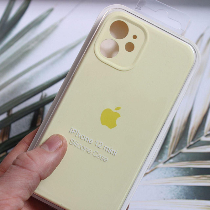 Чехол Silicone Case Full Protective для Apple iPhone 12mini Creamy Yellow Киев - изображение 1