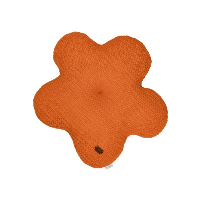 Подушка Прованс в&apos;язана декоративна Квіточка 40 см Помаранчева (033715) Вінниця - фото 1