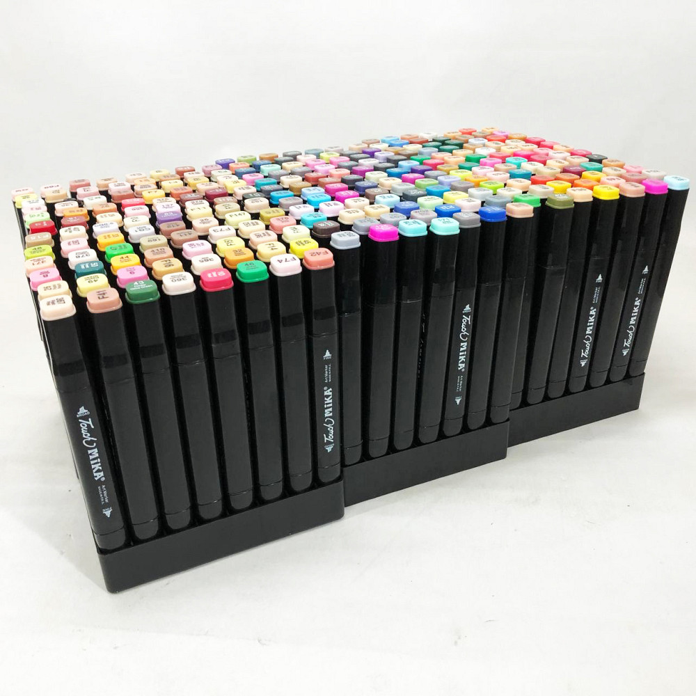 Набір скетч маркерів у сумці 262 шт, Набір для скетчінгу, Маркери професійні спиртові UJ-74 Львів - фото 9