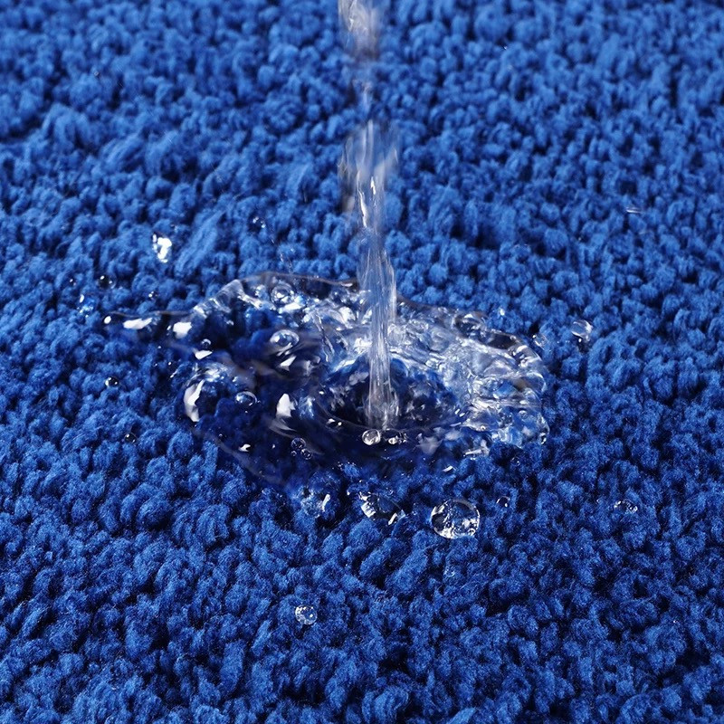 Коврик для ванны и душа Bathlux мягкий тканевой прорезиненный, нескользящий Синий Каменец-Подольский - изображение 4