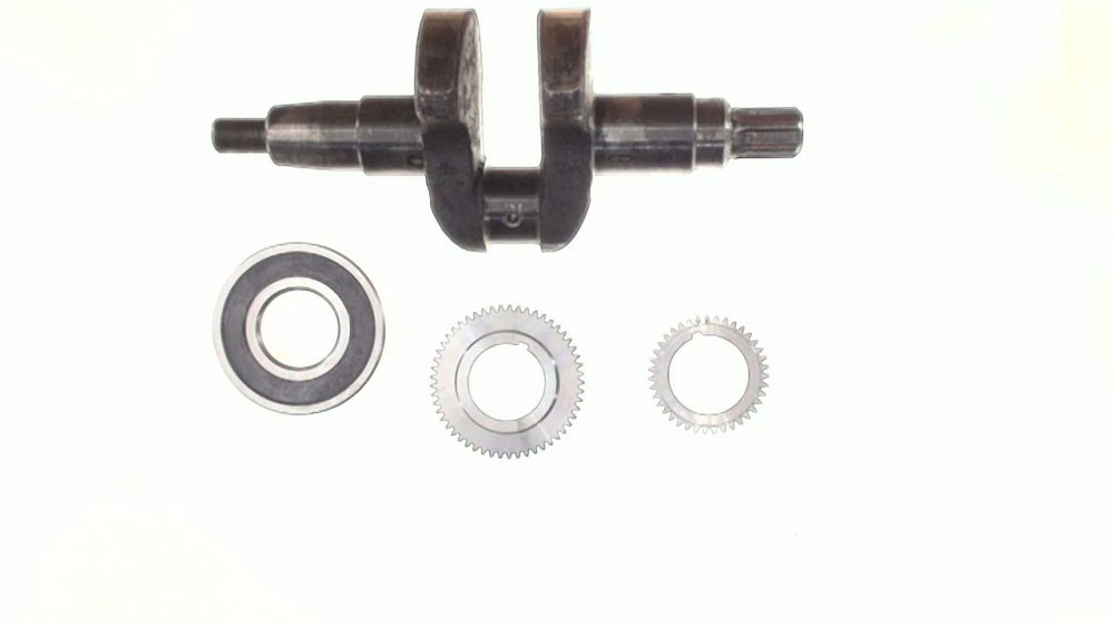 Колінвал мотоблок 186F (9Hp) (з шестернями та підшипником) (під шліци, Ø25mm) ST Мукачево - фото 1