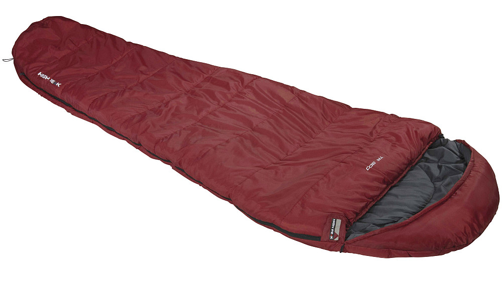 Спальный мешок High Peak TR 300/0°C Темно-красный/Серый Левый (23066) Киев - изображение 1