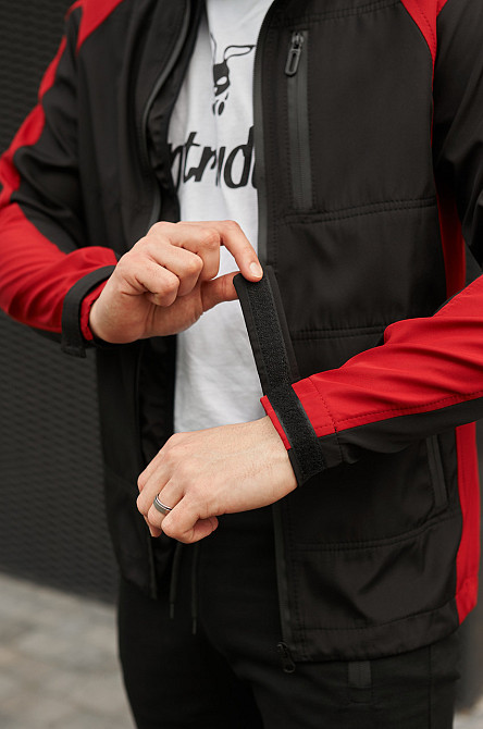 Чоловіча куртка soft shell спортивна софтшел демісезонна softshell осінь весна 'iForce' червона L Одеса - фото 2