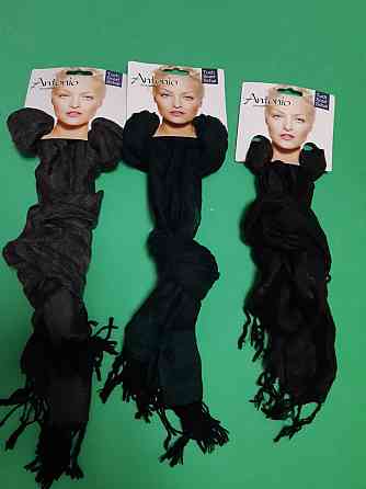 Шарфы женские набор из 3-х штук (серый, черный, зеленый) - размер шарфа приблизительно 160*60см Киев