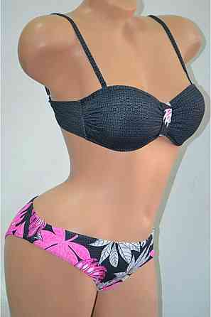 Купальник жіночий, чорний топ XL Крохатушка одяг Київ