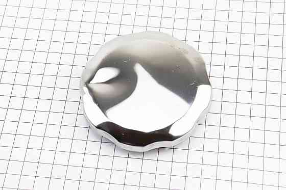 УЦІНКА Кришка бака паливного (для генератора 2-9кВт) D-93mm, 168F/170F/173F/177F/182F/188F/190F, метал, "ХРОМ" (невеликі потертості, див. фо Киев