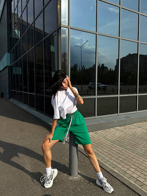 Бермуды шорты женские Зеленный 42-44 Харьков - изображение 1