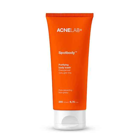 Очищающий гель для тела Spotbody Purifying body wash ACNELAB+ 200 мл Киев