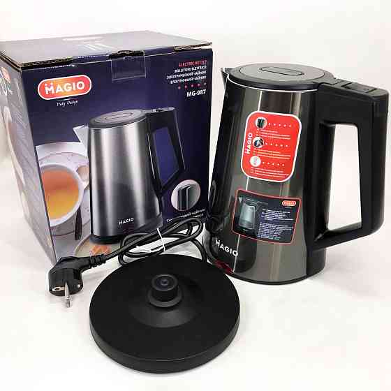 Чайник електричний для дому MAGIO MG-987, Електричний чайник з автовідключенням, Електрочайник сталь FS-33 Івано-Франківськ