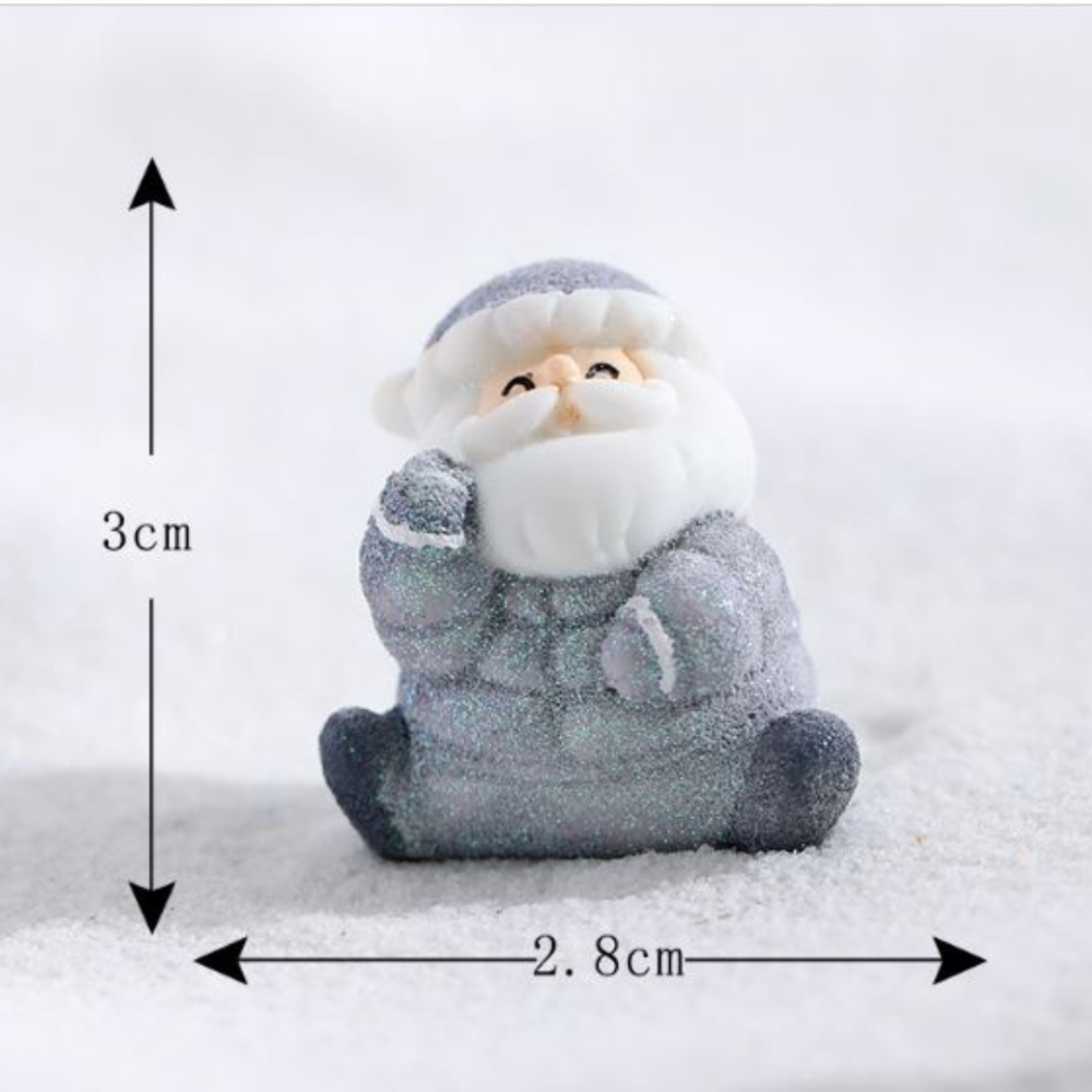 Набор Новогодних фигурок Санта-Клаусы  для инсталляций, декора, флорариума, мини-сада,  творчества. 7 фигурок Одесса - изображение 6