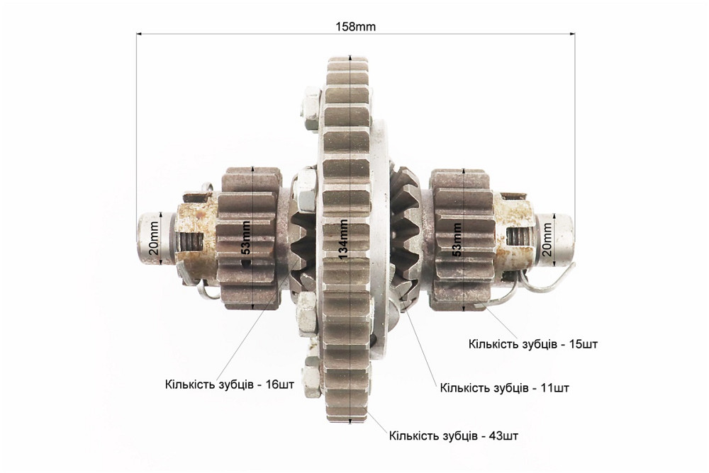 Диференціал у зборі Z-43, Z-15x16, Z-11 ZUBR Z-250 Київ - фото 3