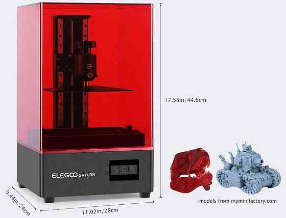 3D Принтер ELEGOO SATURN новый гарантия. Харьков