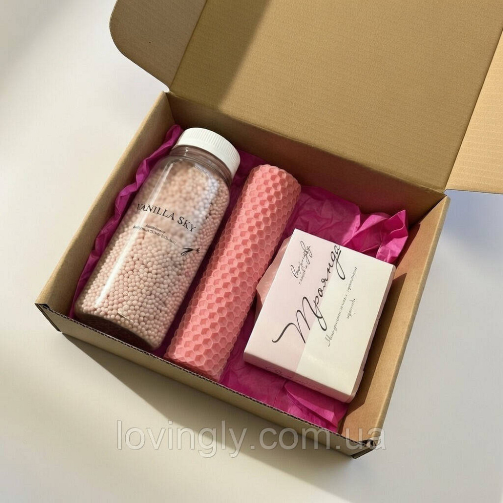 Подарок-комплимент для женщины с жемчужинами для ванны, мылом ручной работы и свечей Ирпень - изображение 5