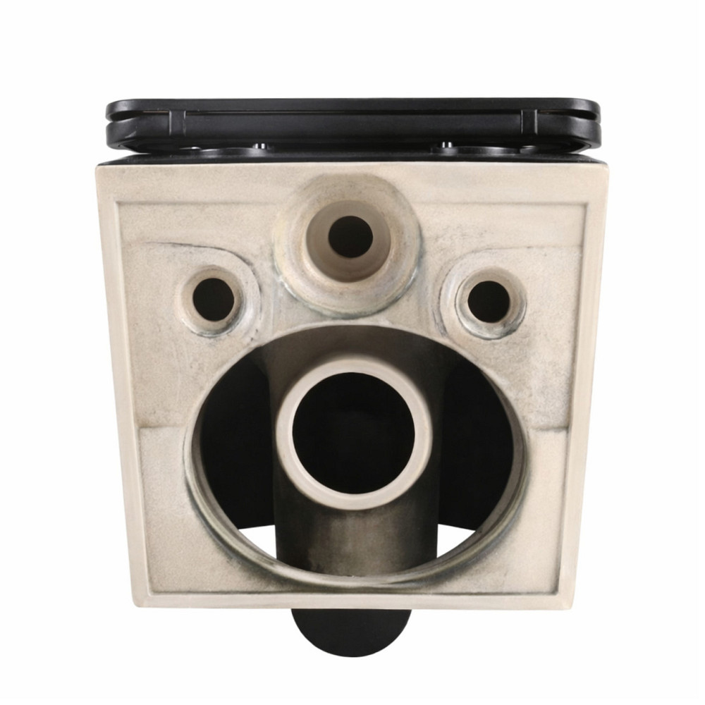 Унітаз підвісний Qtap Jay Ultra Quiet 485х360х320 мм, Matt Black, сидінням Slim Duroplast/ Soft-close/ Quick Relase QT07335177MB Київ - фото 13