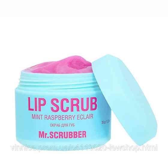Cкраб для губ Lip Scrub Mint Raspberry eclair із ароматом м’ятно-малинового еклера Mr.SCRUBBER 35 г Чернівці