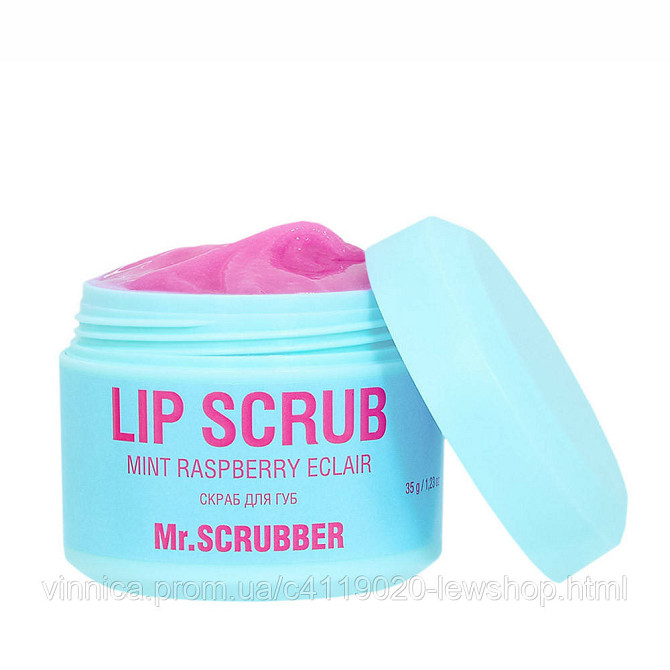 Cкраб для губ Lip Scrub Mint Raspberry eclair із ароматом м’ятно-малинового еклера Mr.SCRUBBER 35 г Чернівці - фото 1