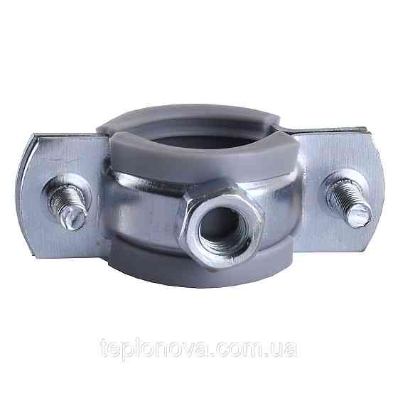 Хомут у зборі CR 1/2" (20-23 мм) з гвинтом-шурупом 8*80 і дюбелем у уп., сірий Чернівці