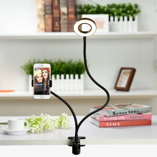 Держатель для телефона с LED подсветкой Professional Live Stream на прищепке. Одесса - изображение 7