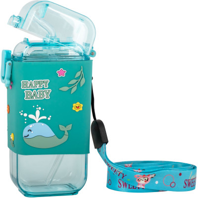 Поильник-непроливайка Baby Team С силиконовой трубочкой и ремешком 225 мл (4824428050913) Винница - изображение 3