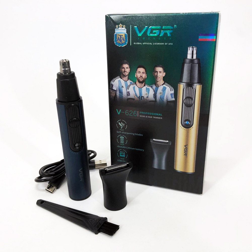 Триммер для бороды и ушей VGR, Триммер для стрижки волос в ушах носа ушей висков и шеи XA-12 Львов - изображение 11